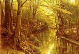 A Woodland Stream by Peder Mork Monsted